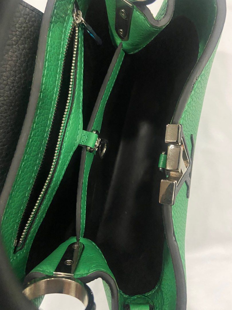 BB Capucines Amazone (Category: Luxury Bags & Wallets) located in Tagaytay City. Submitted by euniquefinds (Listing ID 1324745770, Image 3). Description: Model No. M9032 Size: 27 cm L, 9 cm W, 17 cm H Excellent condition With dustbag With booklet With card With QR code Used once Can be verified thru LV store manager in LV data base Can be entrupy authenticated c/o buyer.