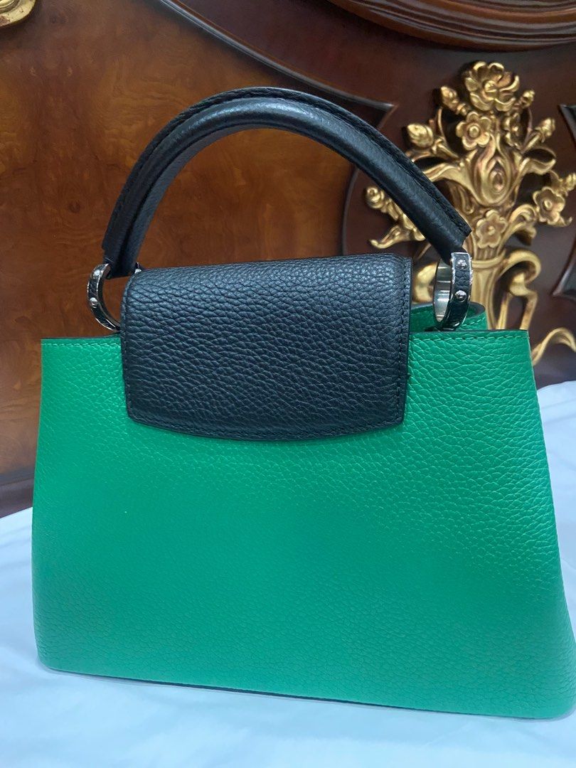 BB Capucines Amazone (Category: Luxury Bags & Wallets) located in Tagaytay City. Submitted by euniquefinds (Listing ID 1324745770, Image 2). Description: Model No. M9032 Size: 27 cm L, 9 cm W, 17 cm H Excellent condition With dustbag With booklet With card With QR code Used once Can be verified thru LV store manager in LV data base Can be entrupy authenticated c/o buyer.