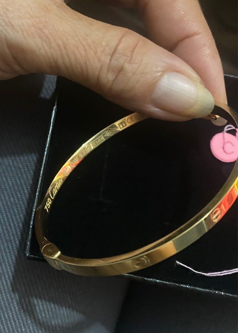 Cartier 18k Gold Bracelet Women s Fashion Jewelry Organizers Bracelets on Carousell