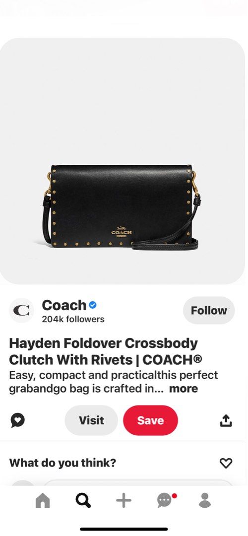 Hayden foldover crossbody clutch with rivets clearance