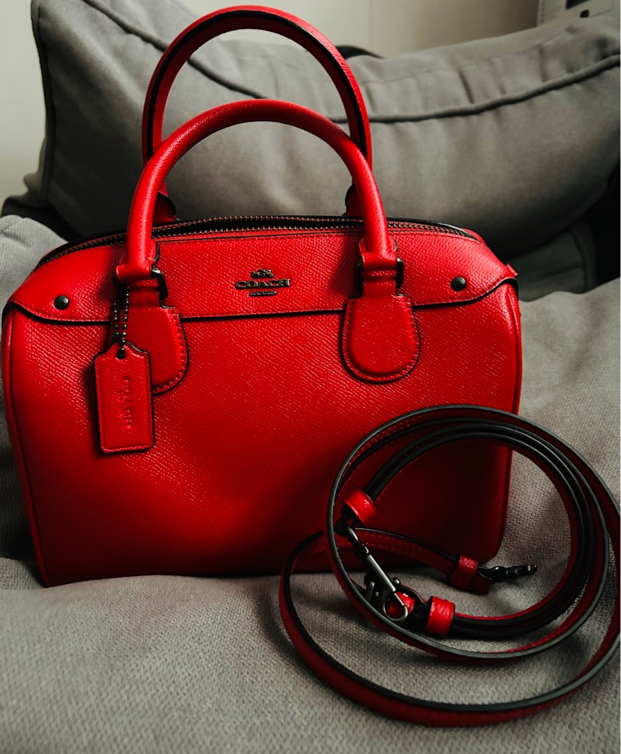 Red coach crossbody best sale