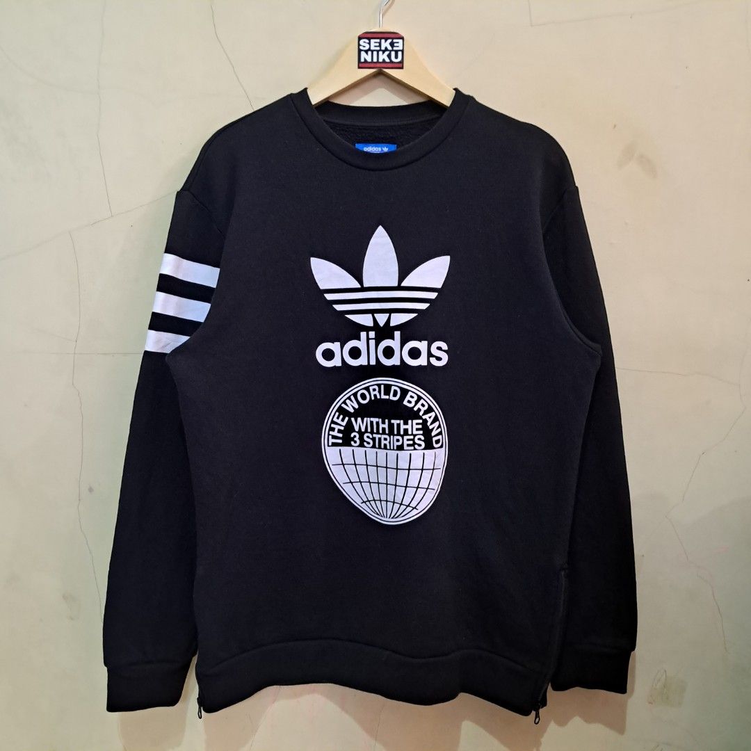 Crewneck ADIDAS TREFOIL big logo, Fesyen Pria, Pakaian , Baju Luaran di ...