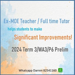 (Category: ) located in . Submitted by TuitionWithDarren (Listing ID 1322393793, Image 1). Description: .