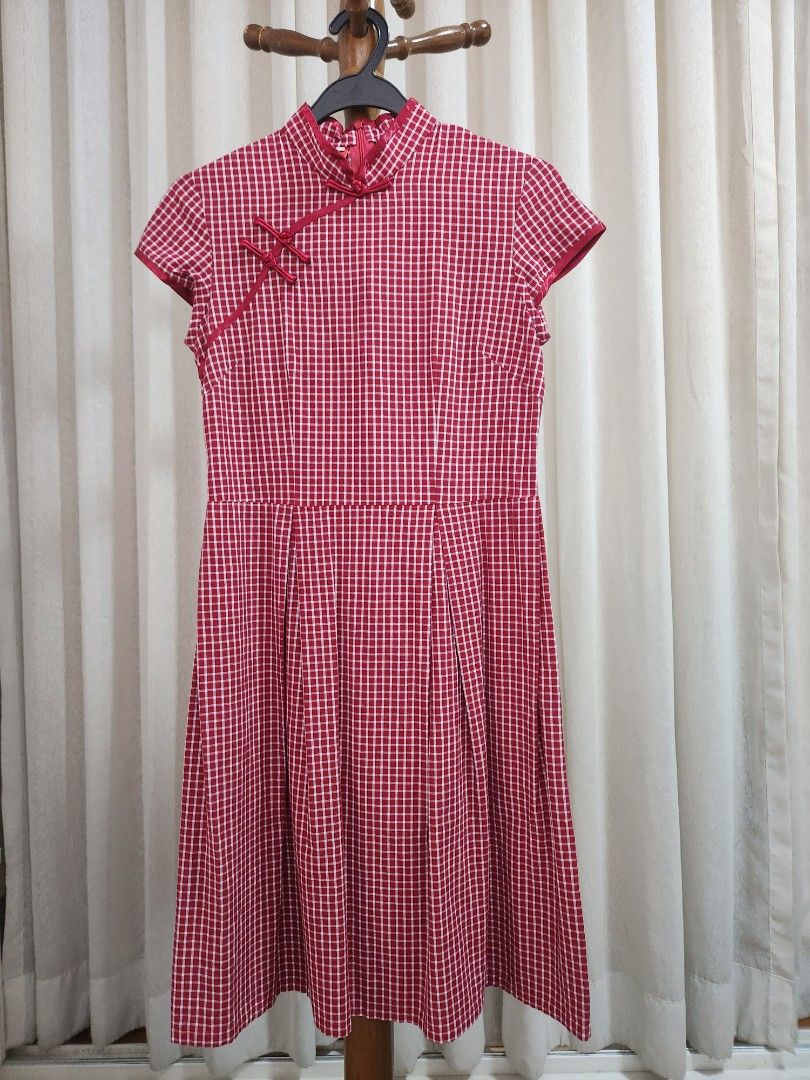 Golden Scissor Cheongsam Dress