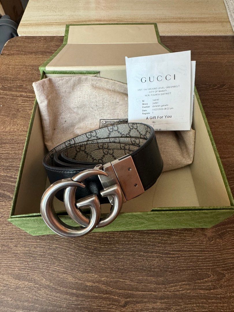 Gucci belt men reversible online