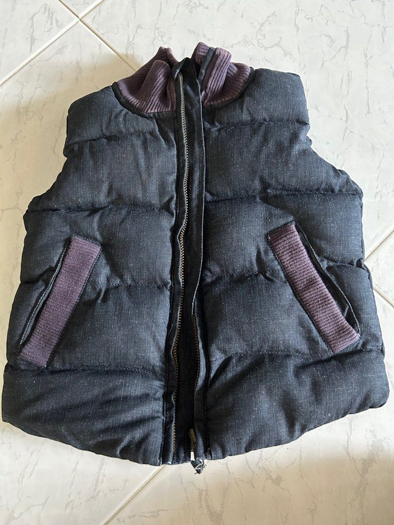H M Kids Sleeveless Vest Jacket for Autumn Winter Babies Kids Babies Kids Fashion on Carousell