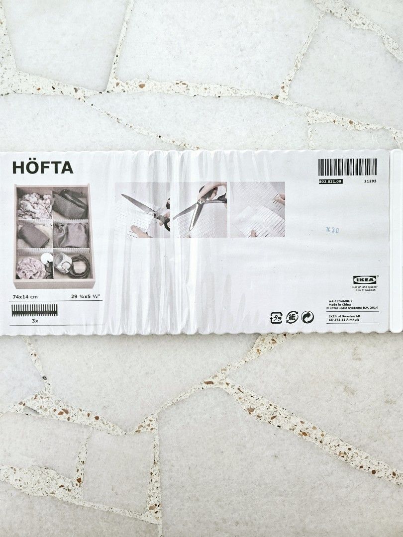 HOFTA Drawer Divider IKEA 74 cm x 14 cm