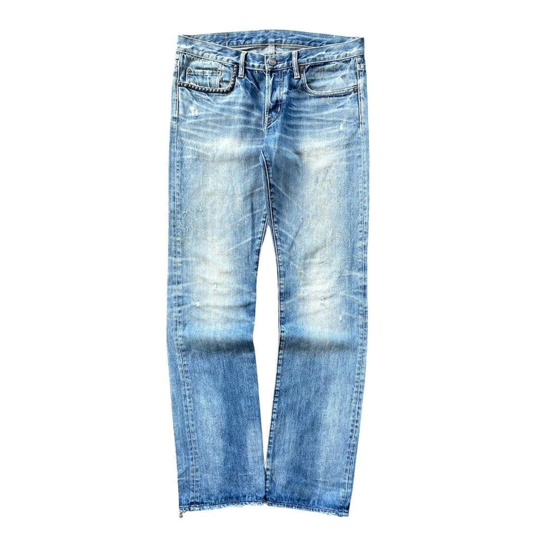 hysteric glamour embroidered iggy pop jeans