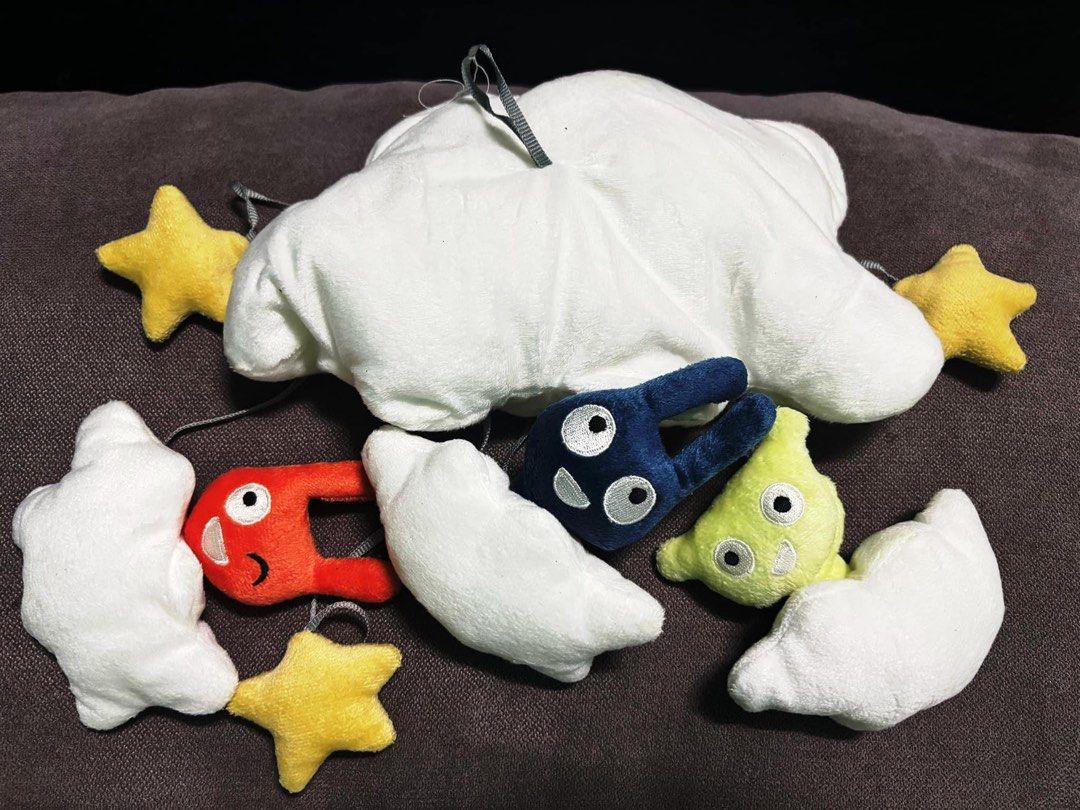 IKEA Himmelsk baby Crib Mobile (Category: Cots & Cribs) located in Taytay. Submitted by michidc (Listing ID 1324924857, Image 2). Description: IKEA Himmelsk Baby Crib Mobile Like new cut tag Plush White Multicolor Stars and Clouds 3 Characters ₱350 only Srp $22.99US.