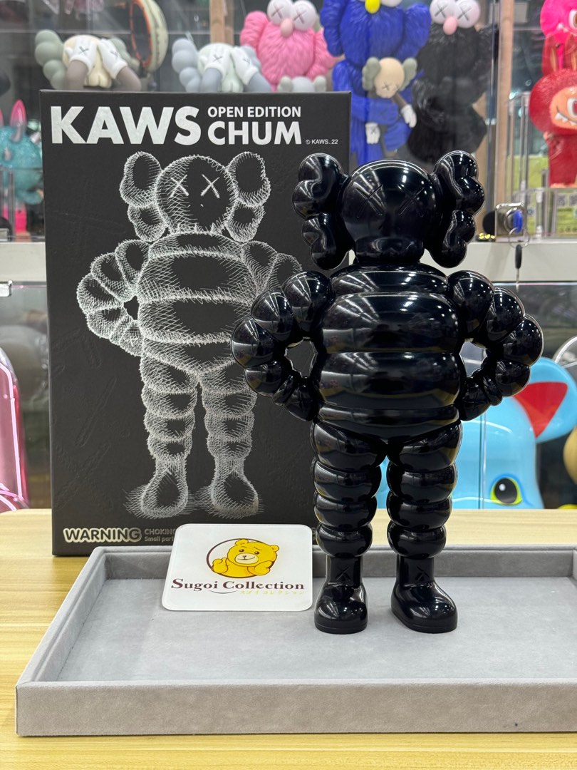 MEDICOMTOY OPEN EDITION KAWS CHUM BLACK MEDICOM TOY - KAWS CHUM
