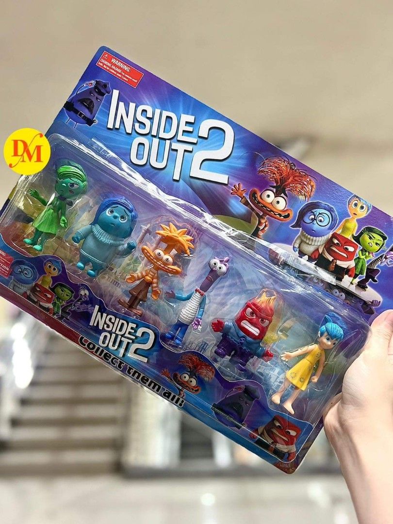 Inside Out 2 action figures (Category: Figurines & Statues) located in Mandaluyong City. Submitted by shopmla (Listing ID 1324761693, Image 1). Description: Inside Out 2 action figures Php 350. Mall pull out #perfectgiftidea.