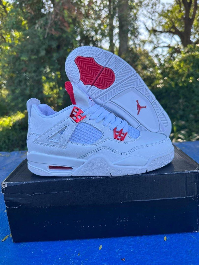 Jordan 4 Metallic Red (Category: Sneakers) located in Manila. Submitted by michaelbau84097 (Listing ID 1324807786, Image 1). Description: Update size Mens size: 41-45 Womens size: 36-40.