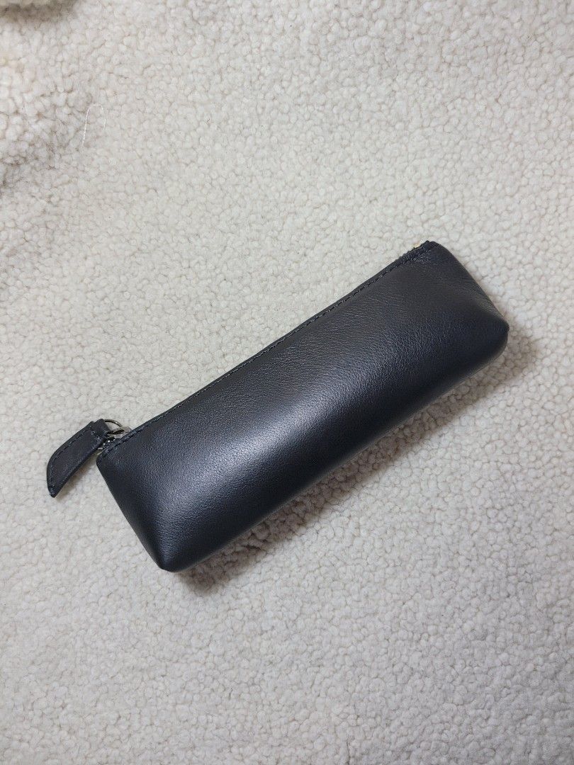 Korean Nappa Leather Pencil Case (with inner padding & lining), Hobbies