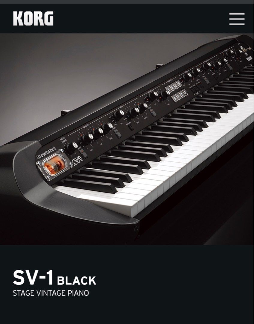 Korg SV1 Electric Piano vintage look Hobbies Toys Music Media Musical Instruments on Carousell