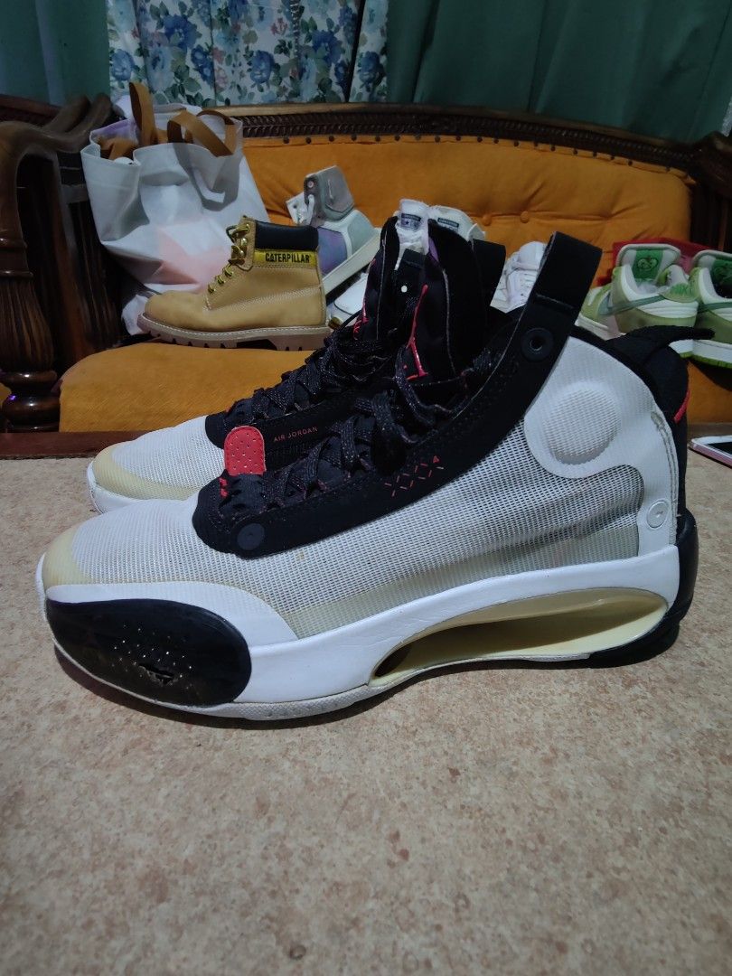 Nike Air Jordan 34 Bred AJ XxxIV Basket Fesyen Pria Sepatu Lainnya di Carousell