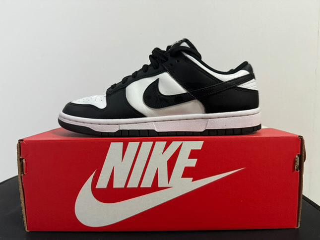 Nike Dunk Low (Category: Sneakers) located in Manila. Submitted by kitju (Listing ID 1324919764, Image 1). Description: Nike Dunk Low Panda W9/M7.5 Used once MOP Gcash MOD Lalamove/LBC/JNT.