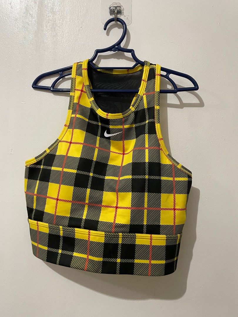 Nike plaid sports bra Women s Fashion Activewear on Carousell