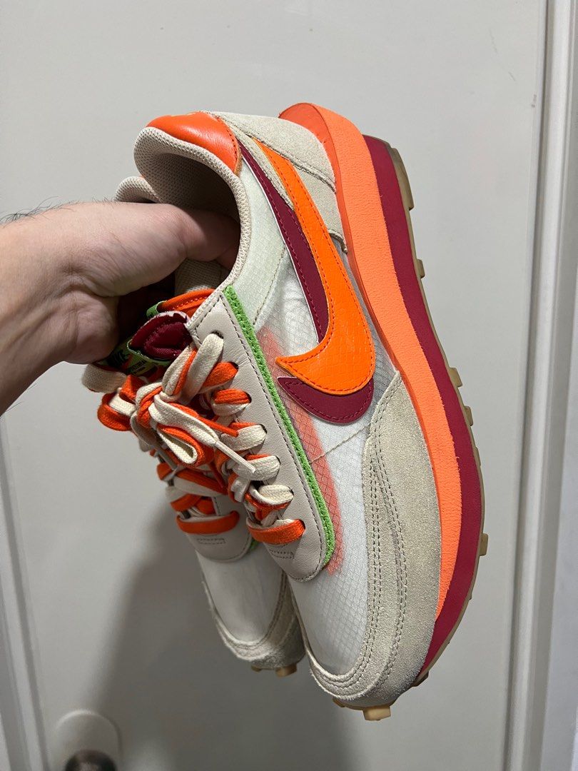 ldwaffle x sacai x clot orange blaze stockx