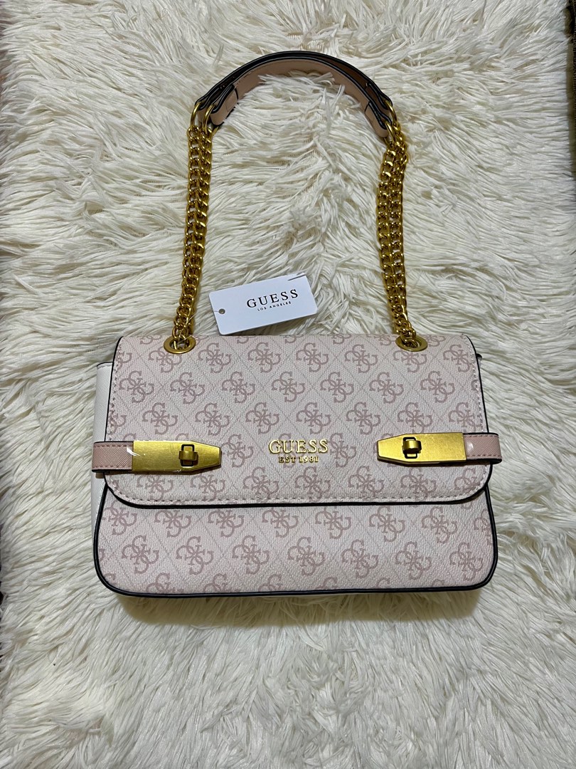 Original Guess Two Way Bag Pink Women s Fashion Bags Wallets Cross body Bags on Carousell
