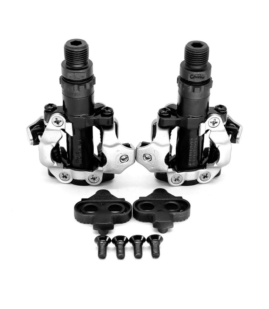 Pedal Cleat Shimano Deore PD M520 Pedals For Fixie Road Bike SPD Double Sided Pedals With SM SH51 Cleat Set Sports Equipment Bicycles Parts Parts Accessories on Carousell