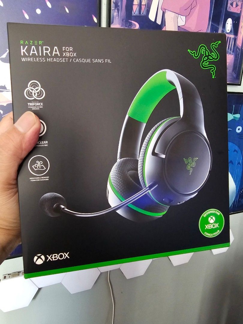 Razer Kaira Wireless Headset for Xbox (Category: Headphones & Headsets) located in Pasig City. Submitted by jumpedmarrow979 (Listing ID 1324787197, Image 1). Description: FS: Razer Kaira Wireless Headset for Xbox PhP 5,500.00 Brand new and sealed Location: Pasig MoP: GCash, Maya, bank transfer.