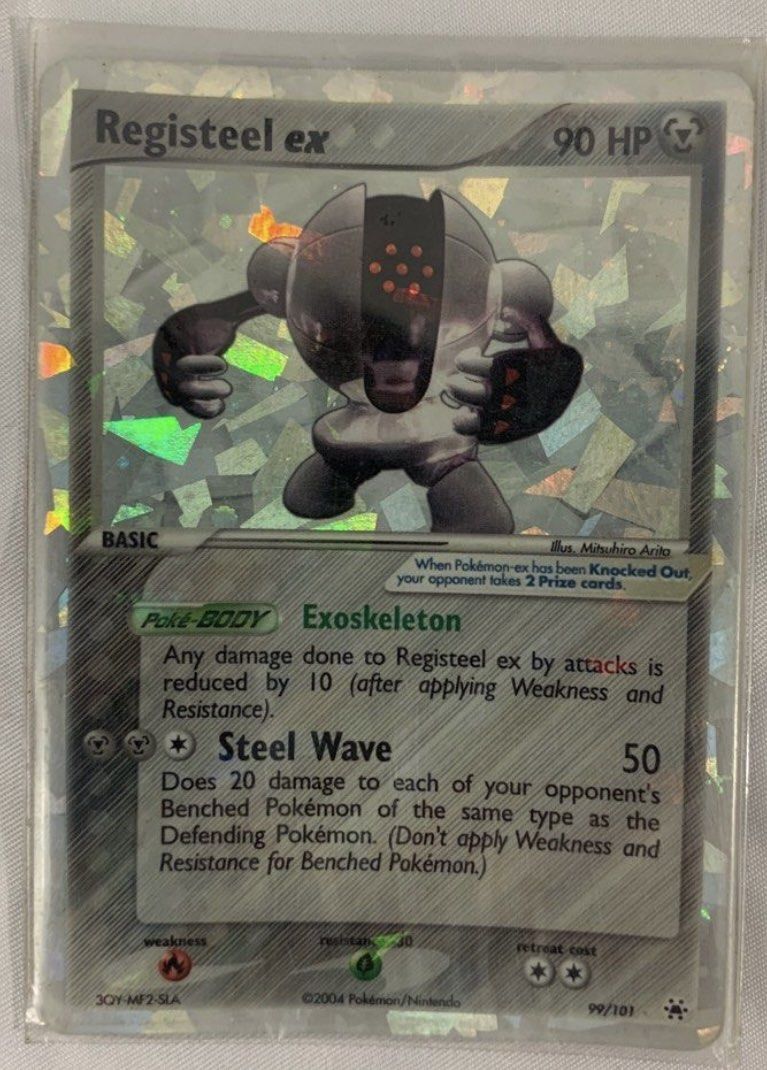 pokemon card registeel ex Hidden Legends Cracked Ice 99/101 BGS 9 – TBC Games Weakness Fire ×2 Resistance Psychic Registeel ex - 145/217