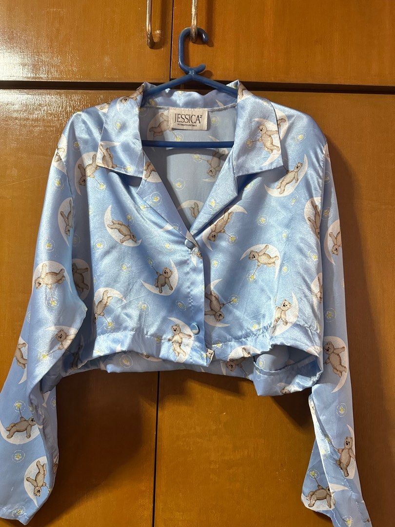 Reworked Silk Pajamas Longsleeve (Cropped) (Category: Longsleeves) located in Makati City. Submitted by kukmin (Listing ID 1324783417, Image 1). Description: MOP: GCash LOC: Taguig.