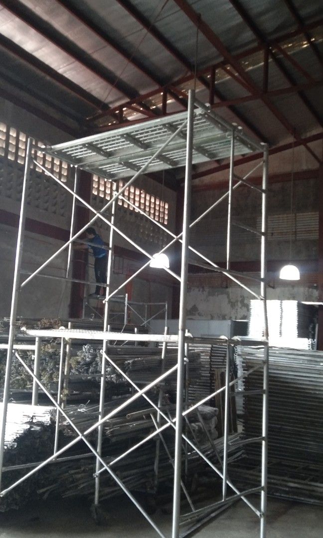 Scaffolding H frame sale (Category: Construction & Building Materials) located in Valenzuela. Submitted by elizabeth.nietes (Listing ID 1324765596, Image 1). Description: H- FRAME FOR SCAFFOLDING 🏗️ Inclusions per set : * 2 H-FRAME * 2 CROSSBRACE * 4 JOINTPINS Available for : ➡️ Schedule 20 & Schedule 40 📌 1.2 x 1.7 METERS ( STANDARD SIZE ) For faster transaction you may call/text us : 0976-169-4137 ( GLOBE ) 0961-545-0901 ( SMART ) " WE DO DEL