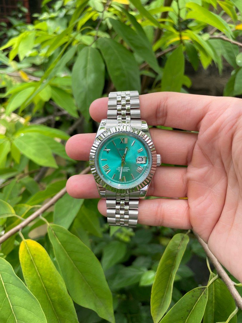 SEIKO CUSTOM DATEJUST MOD 36mm Seikolex ( Rolex inspired automatic movement ) (Category: Luxury Watches) located in General Trias. Submitted by miel888 (Listing ID 1324777873, Image 1). Description: Brandnew Seiko Japan NH35 Automatic Movement .