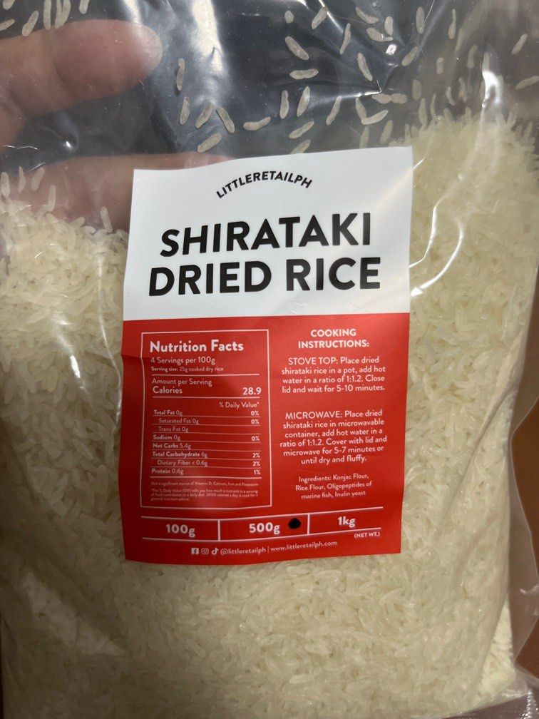 Shirataki Rice 500g, Food & Drinks, Rice & Noodles on Carousell