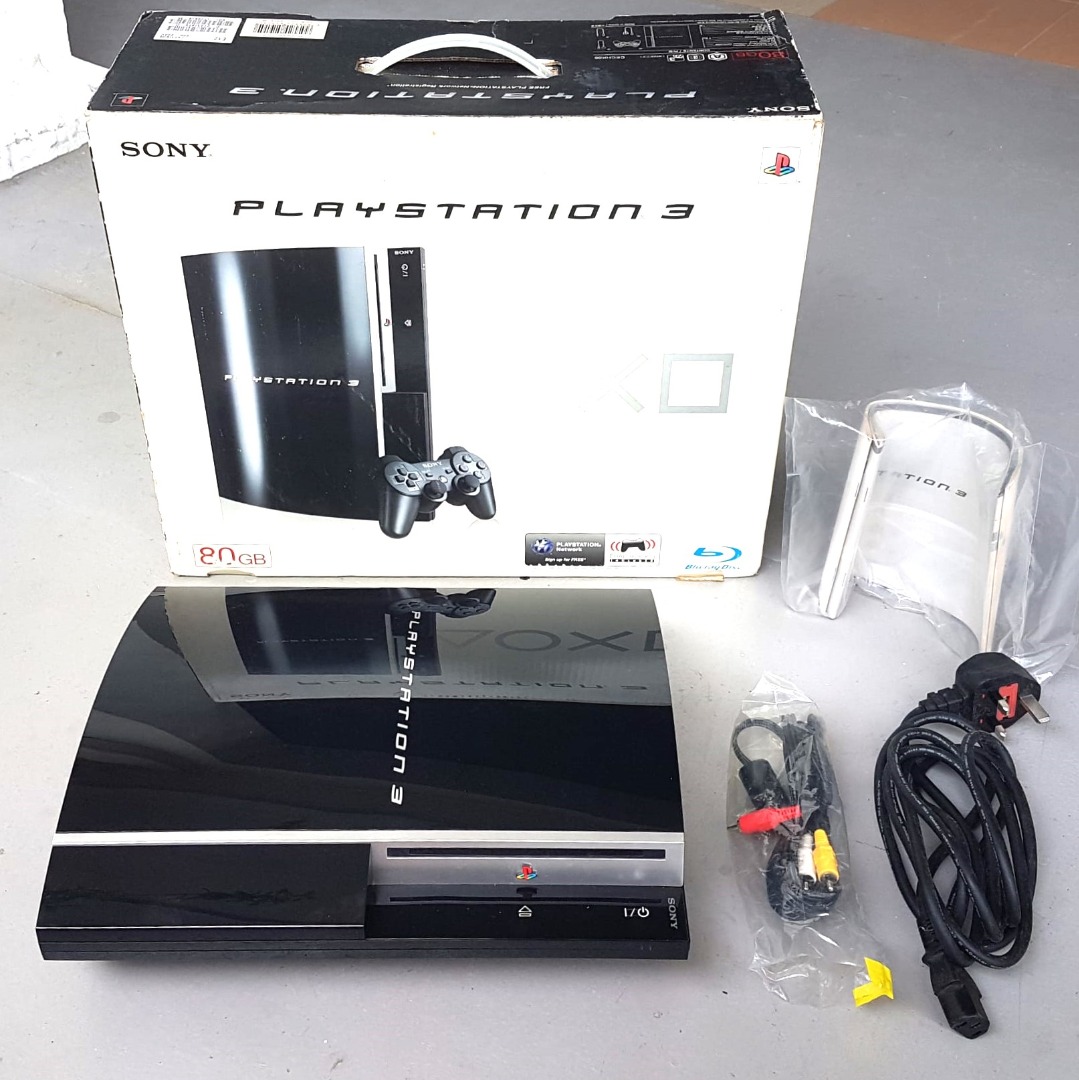 Sony PlayStation 3, Model CECHK06, PS3 Charcoal Black Console, 80GB, Original PS3 Box, PS3 Manual, Cables, Works, Home Video Game, Vintage PS3 for Collectors, Gamers, Hobbyists, No Controller, Decorative Display, Studio Exhibit, Café, F&B Sony PlayStation 3, Model CECHK06, PS3 Charcoal Black Console, 80GB, Original PS3 Box, PS3 Manual, Cables, Works, Home Video Game, Vintage PS3 for Collectors, Gamers, Hobbyists, No Controller, Decorative Display, Studio Exhibit, Café, F&B