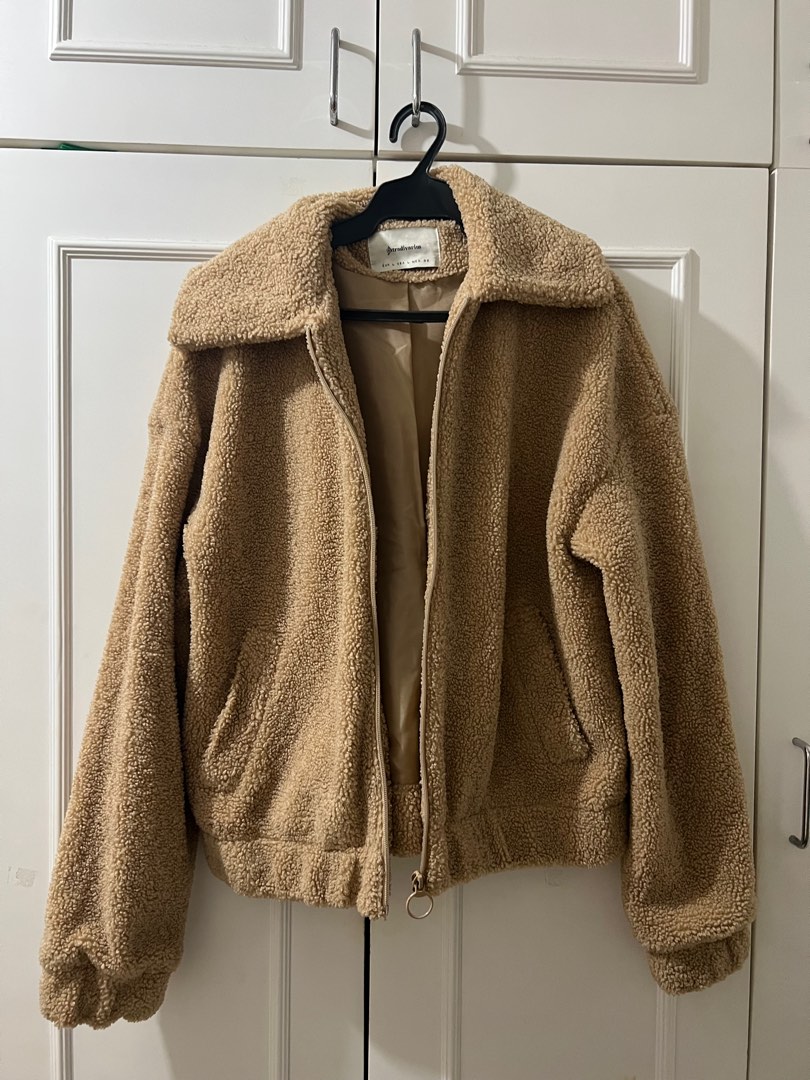 Stradivarius teddy jacket new arrivals