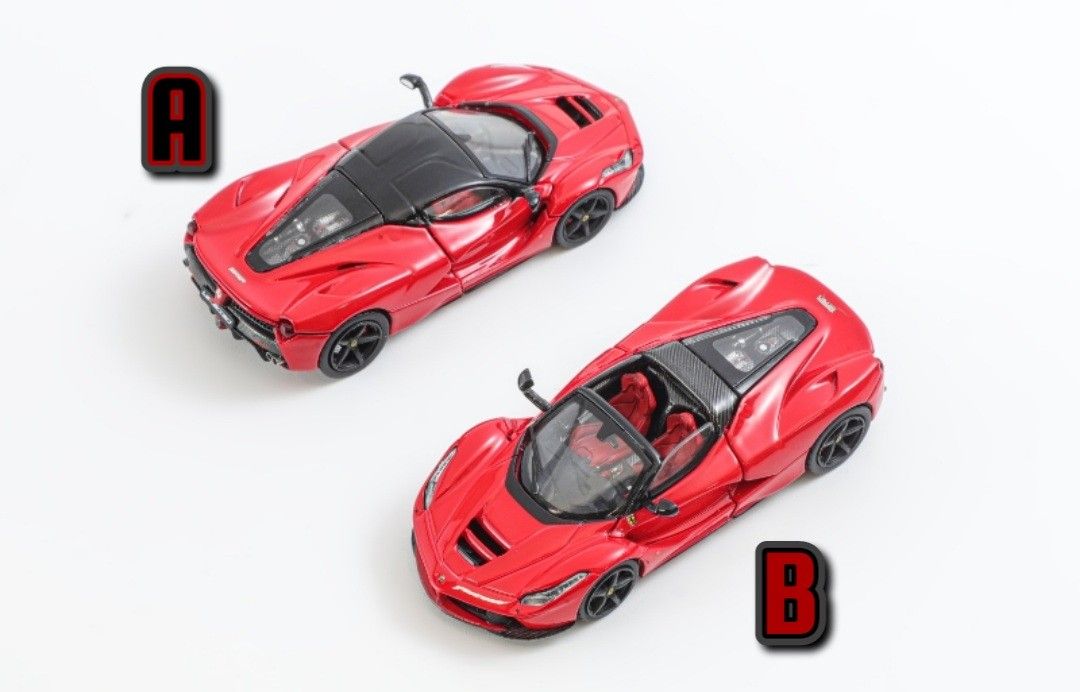 1:64 Street Buster ラフェラーリ F150 エンジンフード開閉 Street Buster 1:64合金模型，新車型！LaFerrari拉法(F150)，, 興趣及