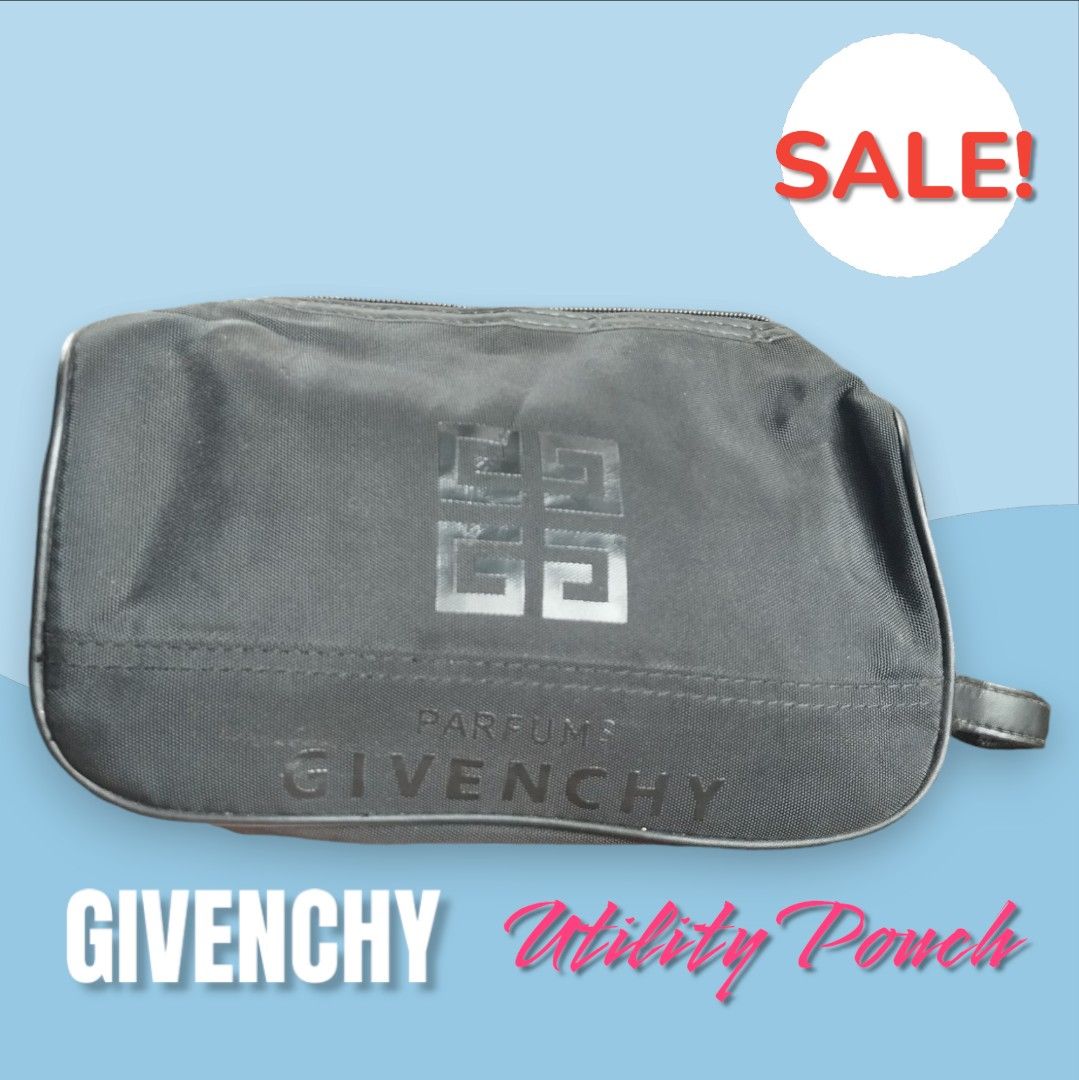 SUPER SALE!!! Givenchy Utility Pouch (Category: Luxury Bags & Wallets) located in Iligan City. Submitted by ileganteph (Listing ID 1324914311, Image 1). Description: Very Good Condition No flaws with etikita.