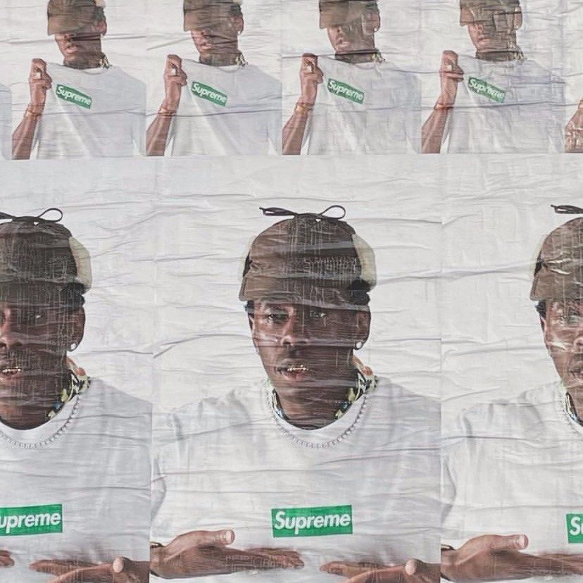 Supreme Tyler the creator poster with frame fw 24 New York tee