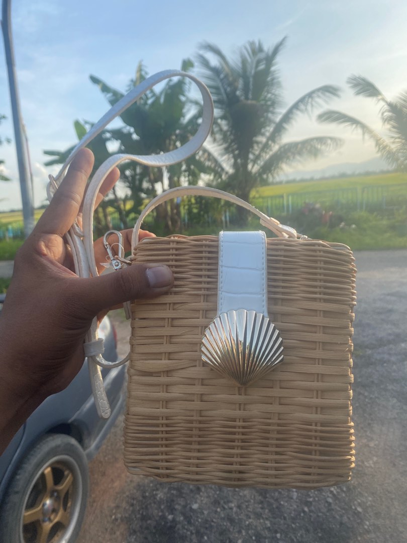 Topshop rattan bag cheap