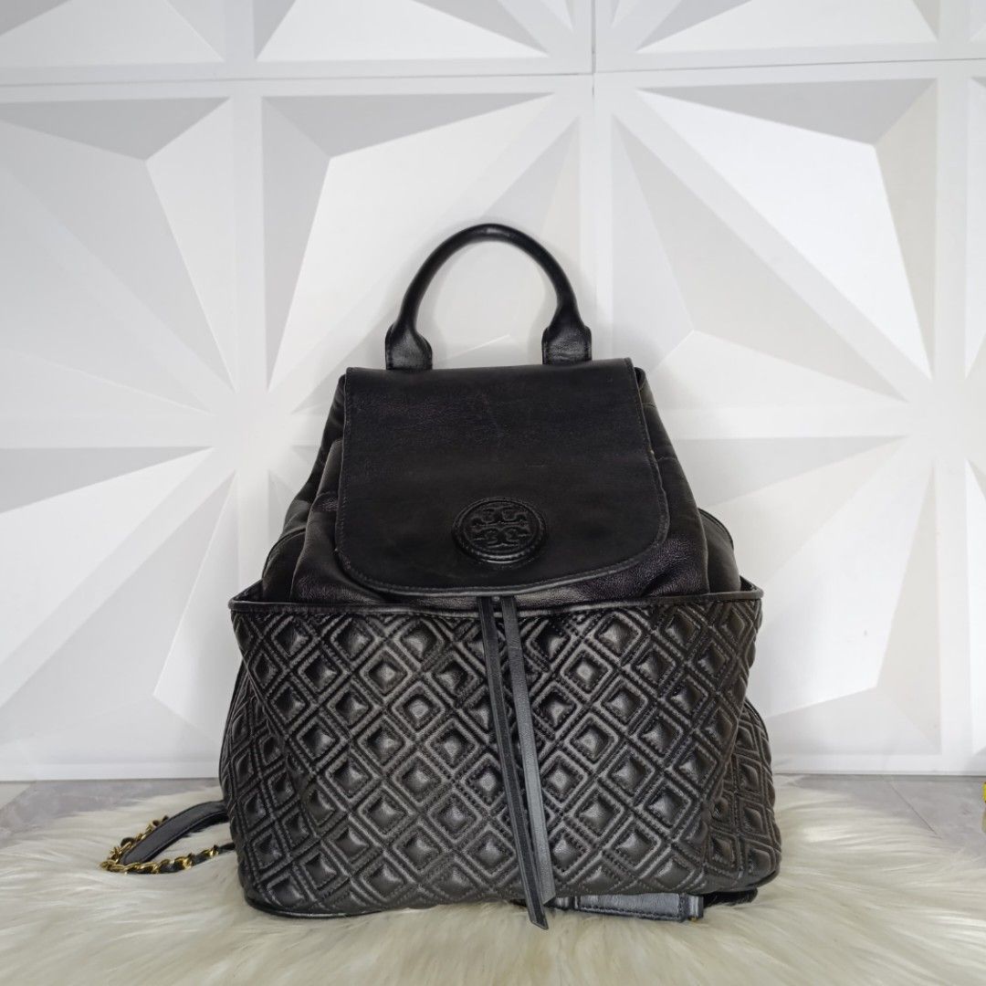 Tory Burch authentic TB Flemming Backpack marion ransel black hitam