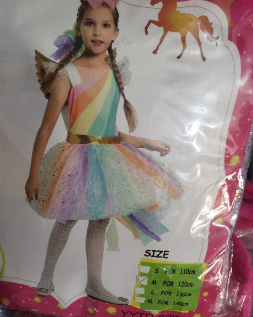 Unicorn Costume for Kids (Category: Babies & Kids Fashion) located in Manila. Submitted by hrh123 (Listing ID 1324762156, Image 2). Description: Brandnew! Unicorn Costume for Kids. fits 6-8yrs old. Used once only during a Halloween even at the office.