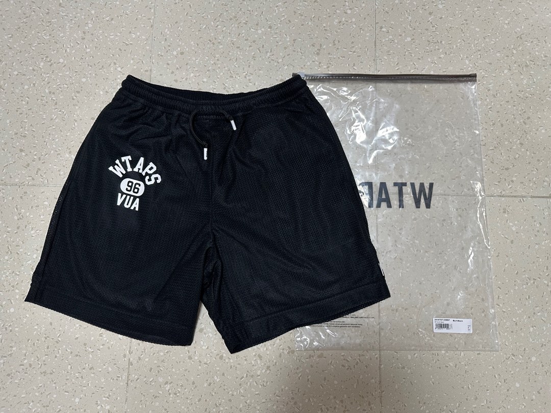 WTAPS SS24 WUS 02 / SHORTS / POLY. ERA | BLACK M, 男裝, 褲＆半截裙, 短褲- Carousell
