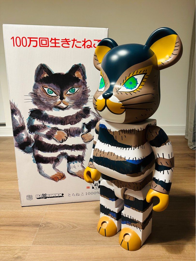 高級感 TORANEKO X BE@RBRICK 100萬回重生貓🐱 1000%, 玩具 興趣及遊戲, その他