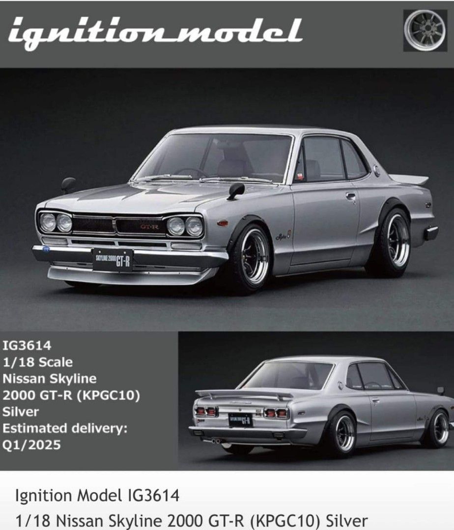 ミニカー IG3614 1/18 Nissan Skyline 2000 GT-R Amazon | ignition model 1/18 Nissan Skyline 2000 GT-R (KPGC10
