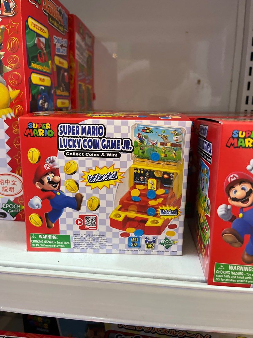 台灣現貨✨瑪莉歐幸運推幣機瑪利歐瑪利歐大冒險Jr （合售）, 書籍、休閒與玩具, 玩具、公仔、桌遊在旋轉拍賣