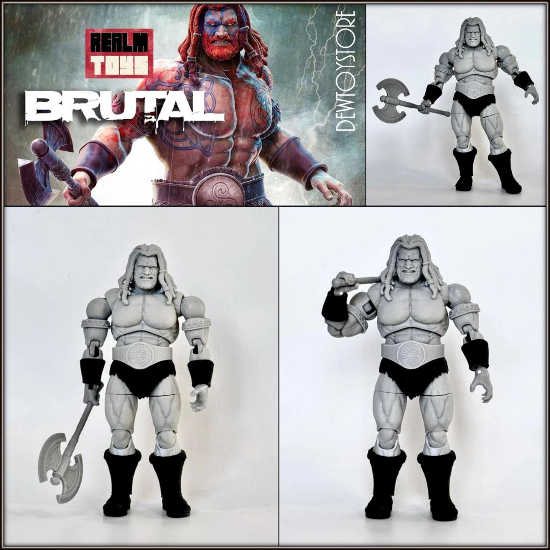Realm Toys 1 12 Scale Action Figure Brutal Realm Killian the Red Chief Mato The Great Kahn Primal Warrior Monkey Wolf Panther Hobbies Toys Toys Games on Carousell