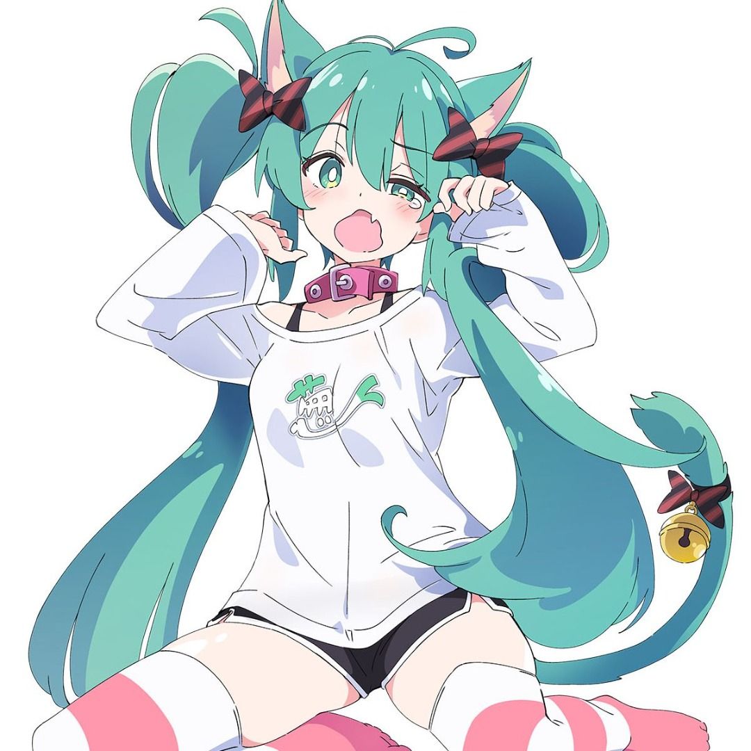 預售] Taito Desktop Cute Figure 初音未來貓耳t-shirt Ver. 日本景品