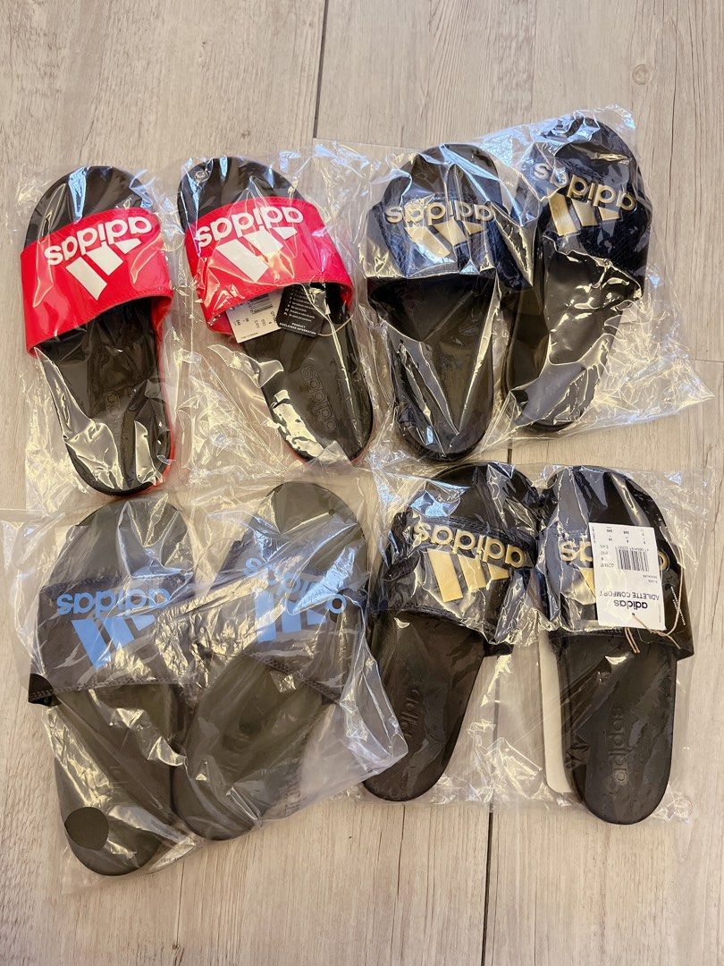Adidas comfort slides size 6 (39), Women's Fashion, Footwear, Flipflops and  Slides on Carousell