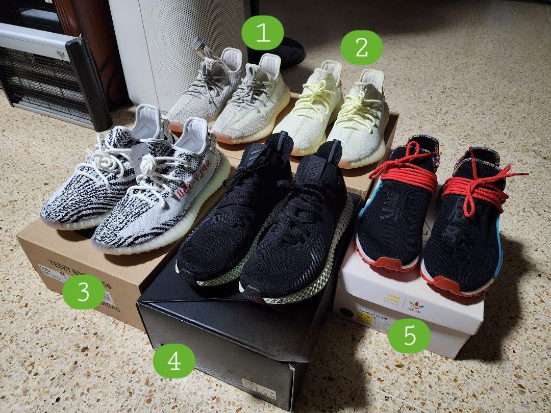 Adidas Yeezy 350 v2 Adidas 4d Alpha edge Pharrell Williams NMD