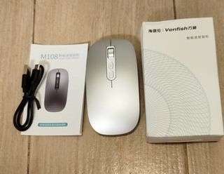 全新AI智慧語音充電式滑鼠，訊飛藍牙無線聲控輸入 ( New AI smart voice rechargeable mouse, iFlytek Bluetooth wireless voice control input )
