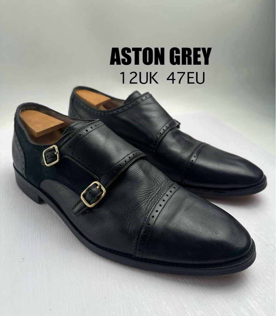 Aston grey monk strap top