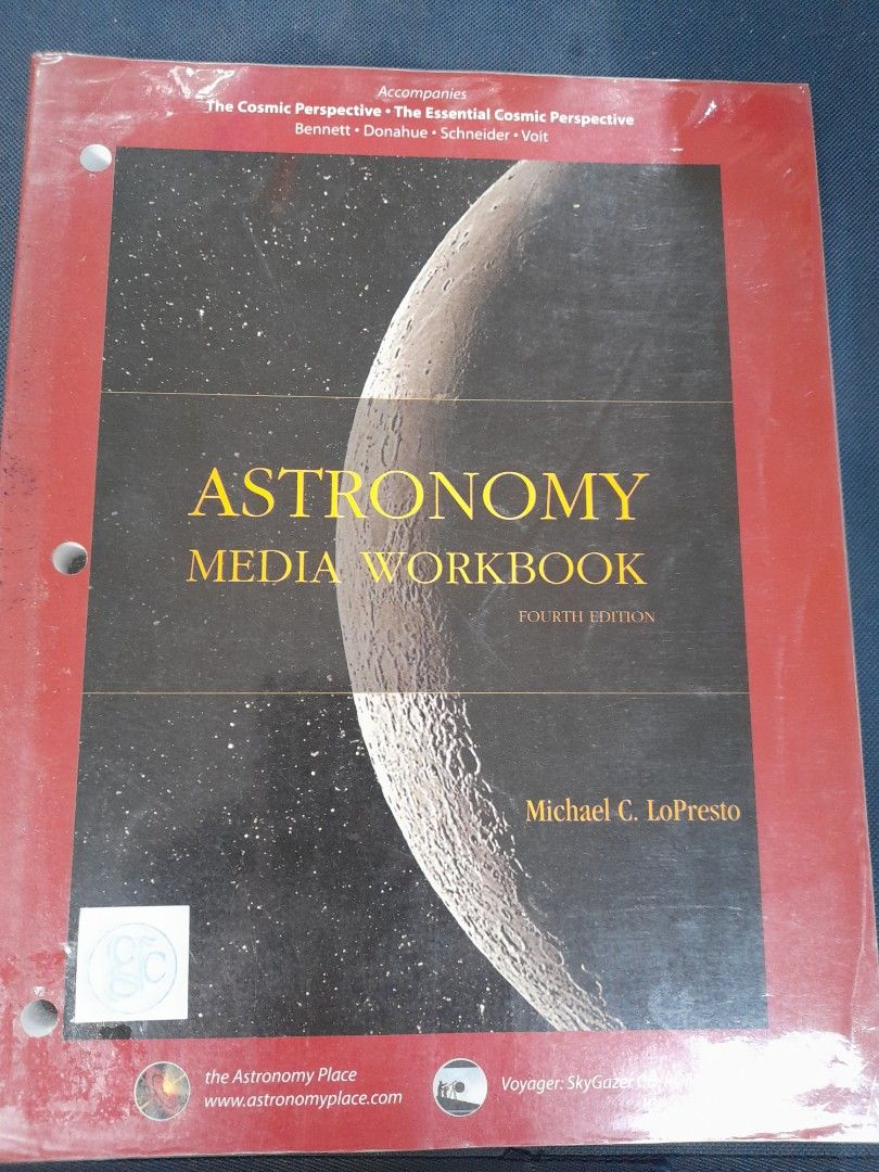 Astronomy Media Workbook by Lopresto (Category: Textbooks) located in Pasay City. Submitted by ayin3 (Listing ID 1324982221, Image 1). Description: item is in excellent condition pages still very fresh pm for order.