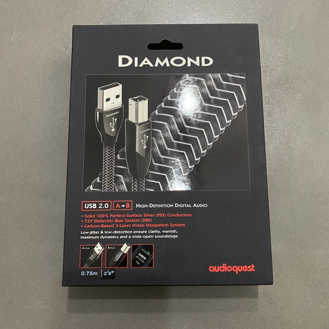 AudioQuest ダイヤモンド USB-C USB-B 0.75メートル AudioQuest
